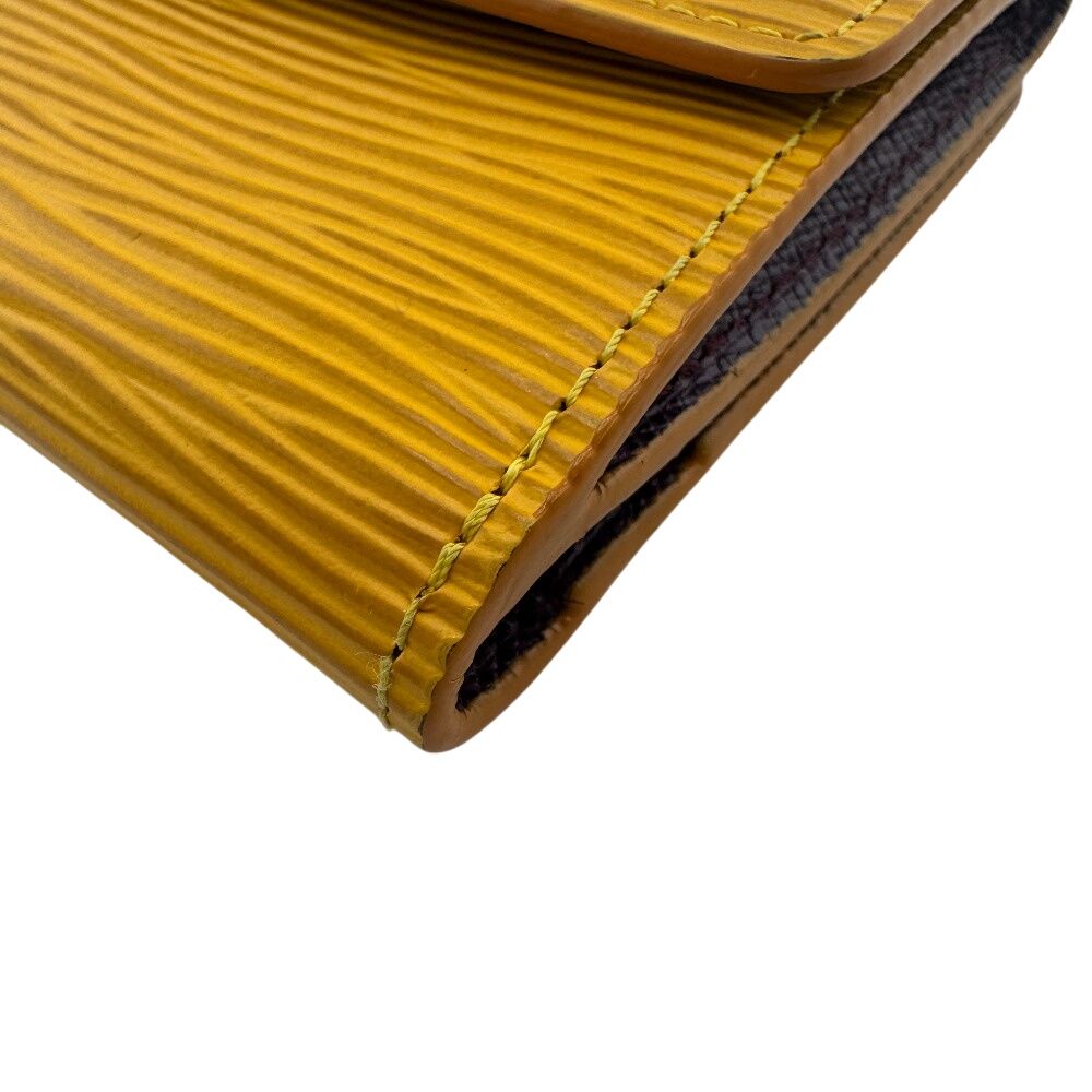  LOUIS VUITTON ルイヴィトン M 63489 コンパクトウォレット カードケース ポルトモネ ビエ カルト クレディ コインケース イエロー レディース その他 小物