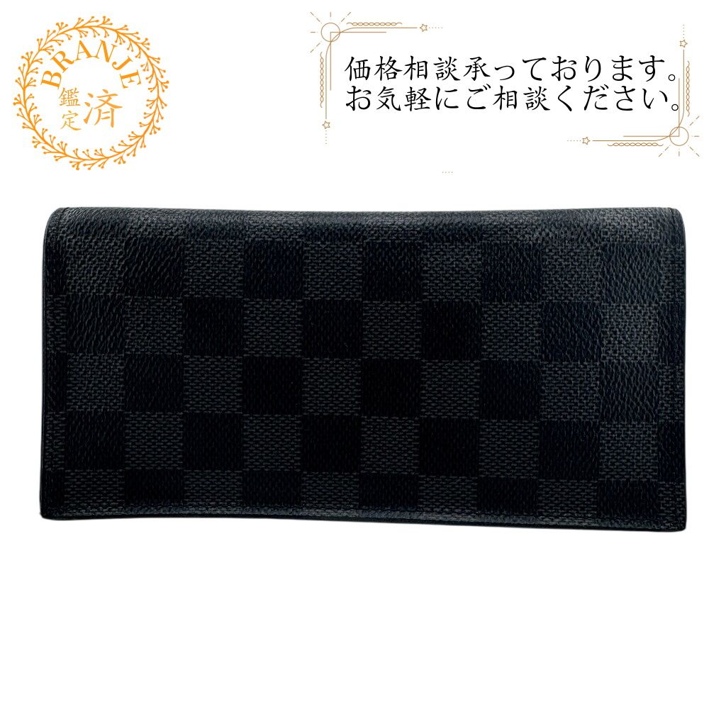 LOUIS VUITTON ルイヴィトン N 64414 ポルトフォイユアレクサンドル 二つ折り財布 グレー メンズ