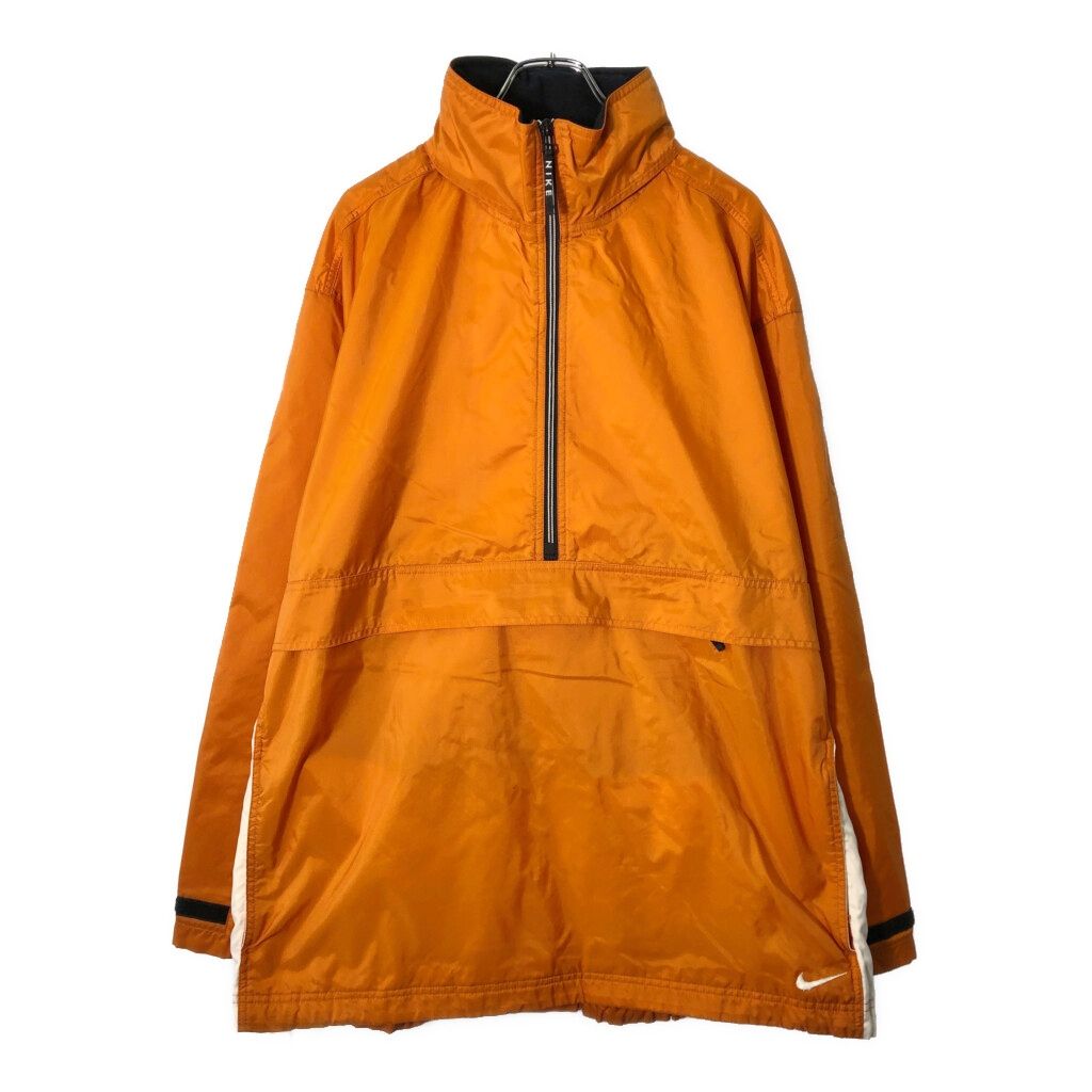 90年代 NIKE ナイキ ハーフジップ ナイロンジャケット オレンジ(メンズ 