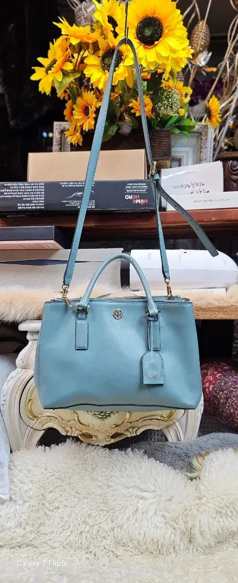 トリーバーチ バッグ ショルダーバッグ トートバッグ スカイブルー