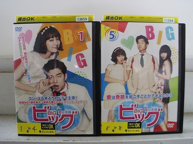 DVD BIG ビッグ 愛は奇跡 (ミラクル) 全8巻 コン・ユ イ・ミンジョン