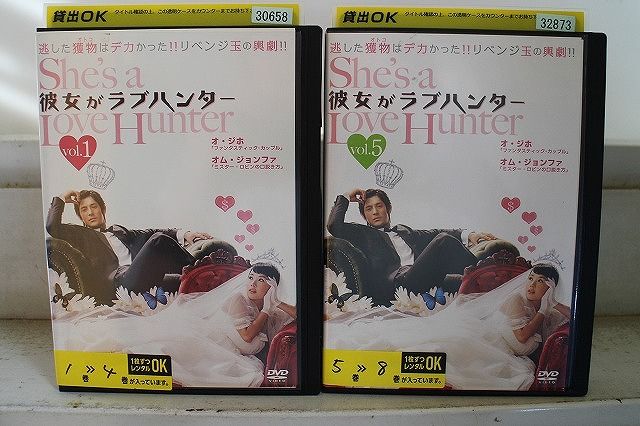 DVD 彼女がラブハンター 全8巻 オム・ジョンファ オ・ジホ ※ケース無し