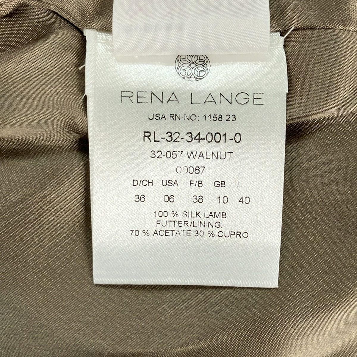 RENA LANGE(レナランゲ) ジャケット サイズ36 S レディース美品