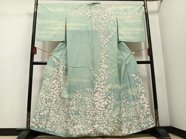 平和屋着物○石川県指定無形文化財 牛首紬 白山工房 手織り 訪問着