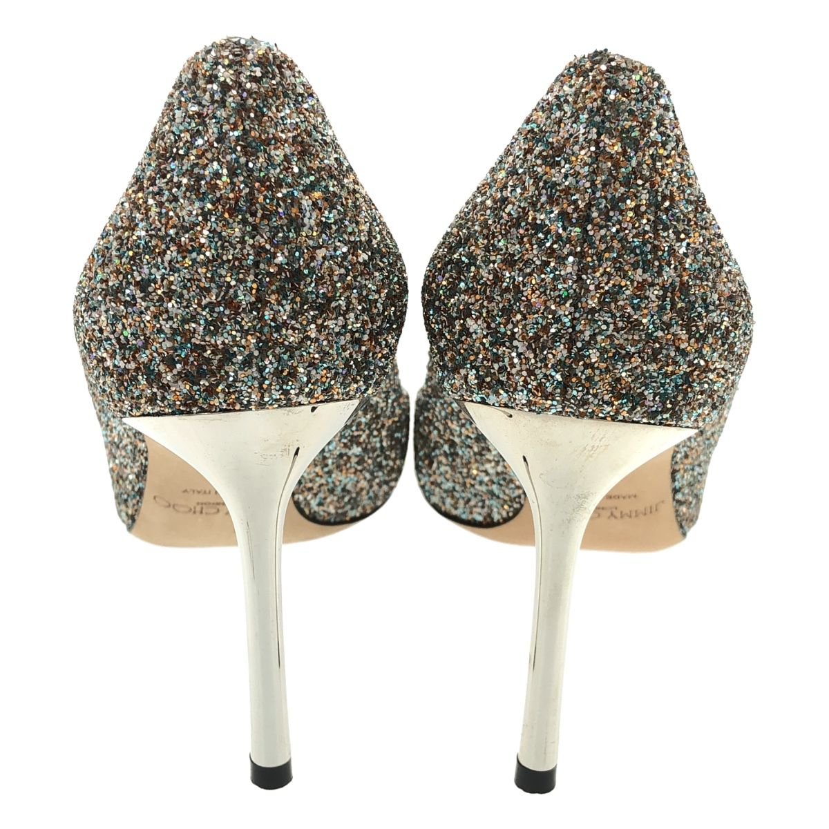 85 ジョイコースグリッターヒールパンプス