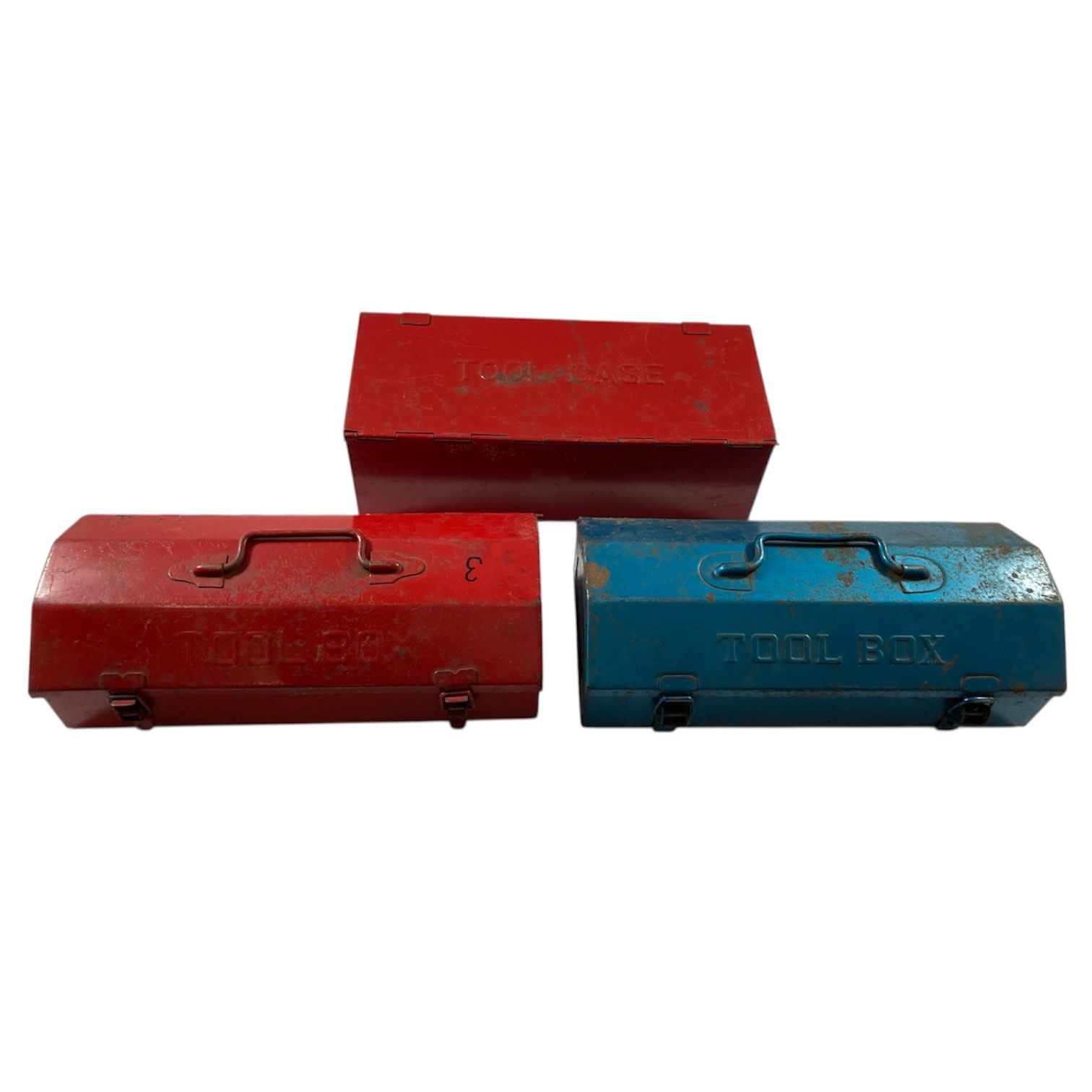 ☆ 希少 vintage ツールボックス TOOL BOX 3点 まとめ スチール 工具箱