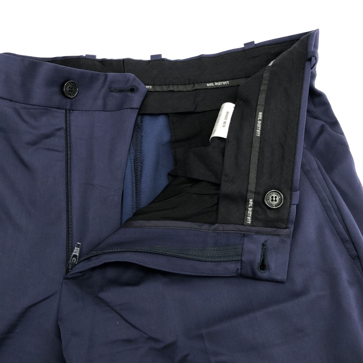 NEIL BARRETT ニールバレット FITTED SLIM ジャケット&スラックスパンツ セットアップ BG1698-NO78 ネイビー 48 NEIL BARRETT ニールバレット FITTED SLIM ジャケット&スラックス