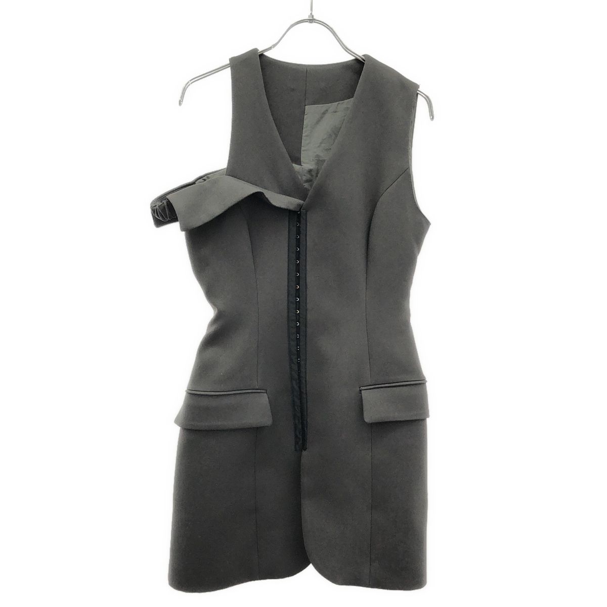 PRANK PROJECT プランクプロジェクト デザインノースリーブジャケット グレー F