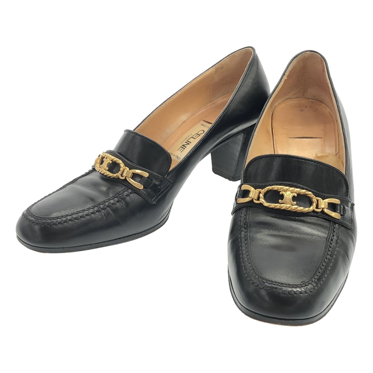 CELINE セリーヌ ブラックローファー トリオンフ セリーヌ CELINE ローファー オックスフォード ユニヴェルシテ