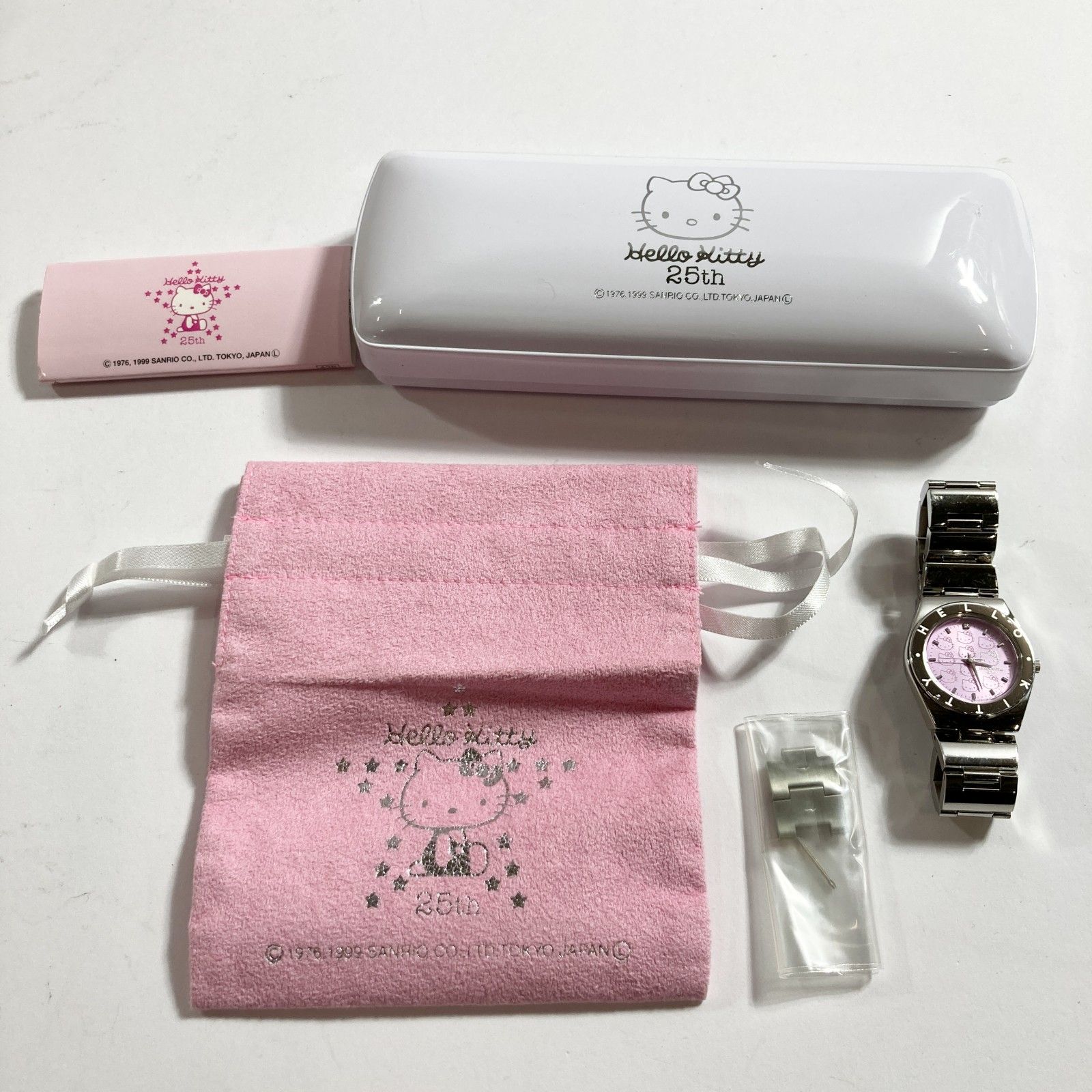 ☆ 希少 Hello Kitty ハローキティ 25周年 記念公式品 腕時計 動作品