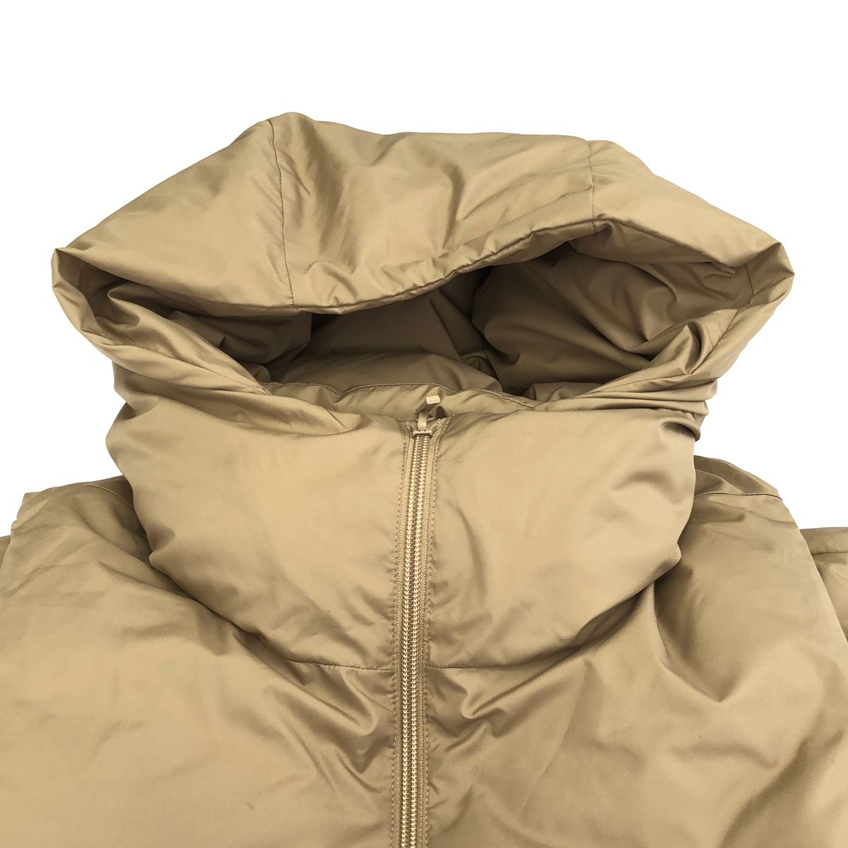 CALUX キャラクス フード付きダウンベスト CA22-DEU31 ベージュ F