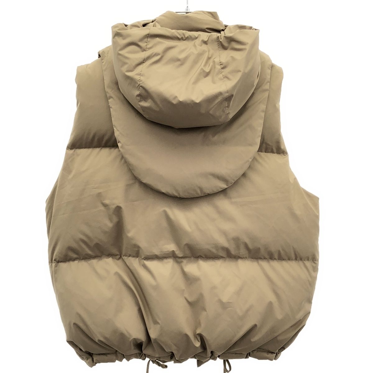 CALUX キャラクス フード付きダウンベスト CA 22-DEU 31 ベージュ F