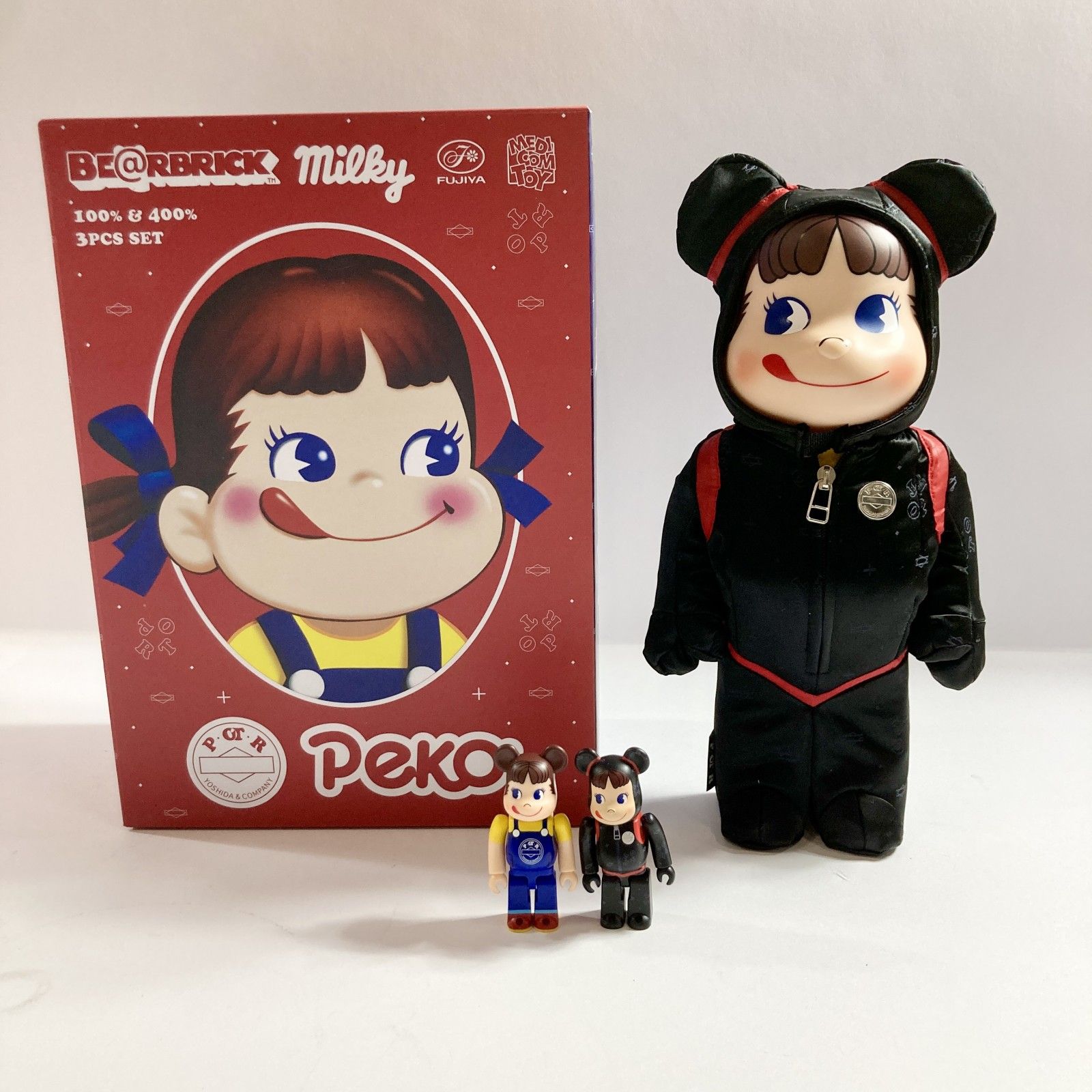 ☆ BE@RBRICK POTR ペコちゃん 100％ & 400％ ベアブリック Peko 3体 