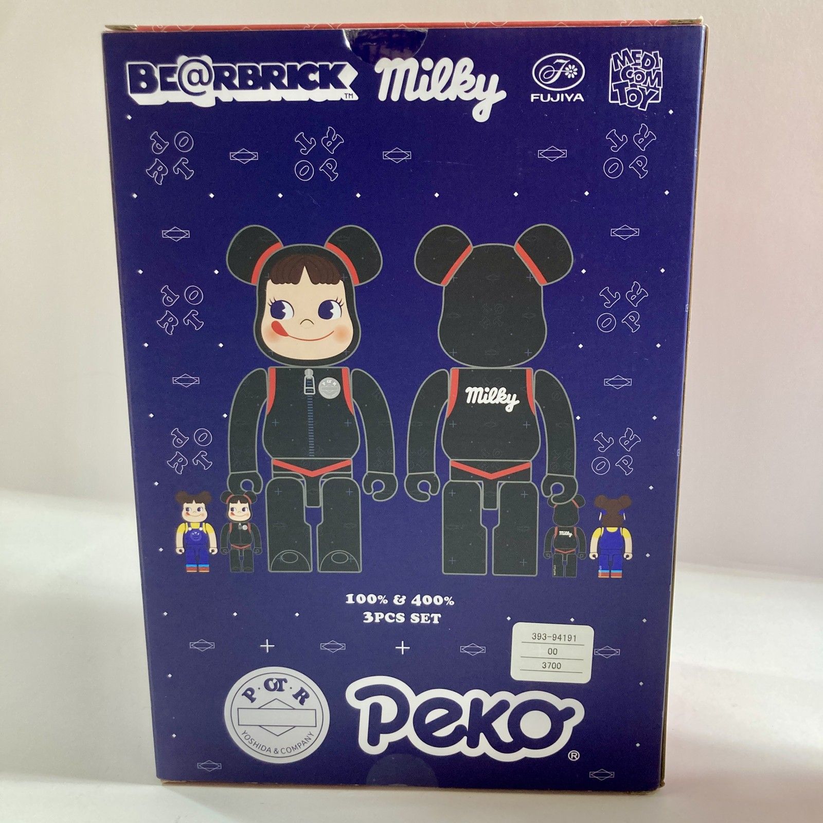 ☆ BE@RBRICK POTR ペコちゃん 100％ & 400％ ベアブリック Peko 3体 