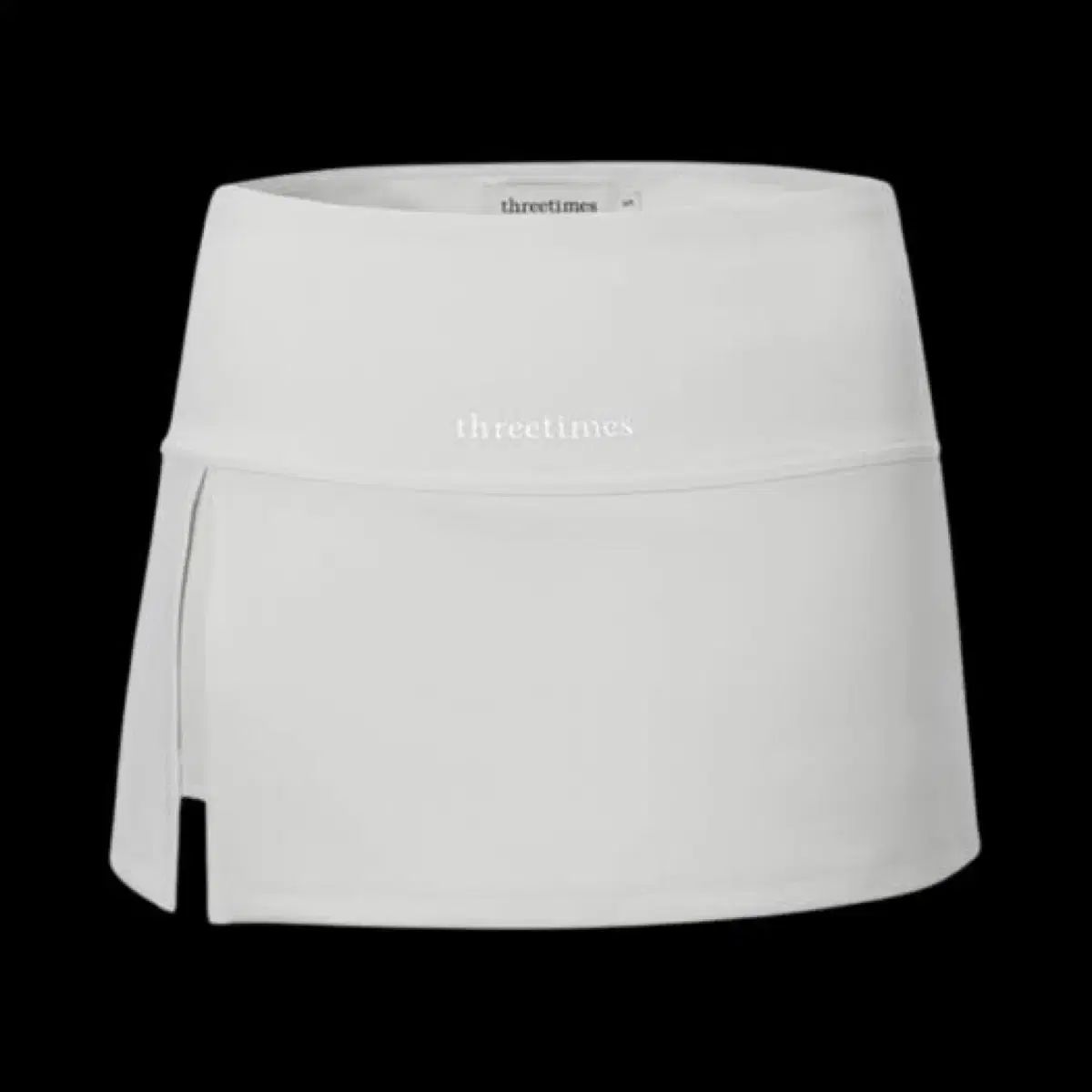 購入) threetimes スリータイムズ スリット スカート ベージュグレー