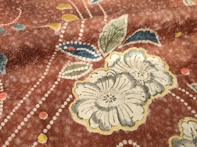 平和屋着物●訪問着　辻が花　流水花文　暈し染め　正絹　逸品　AABE6798ck 平和屋着物○訪問着 辻が花 流水花文 暈し染め 正絹 逸品 AABE6798ck