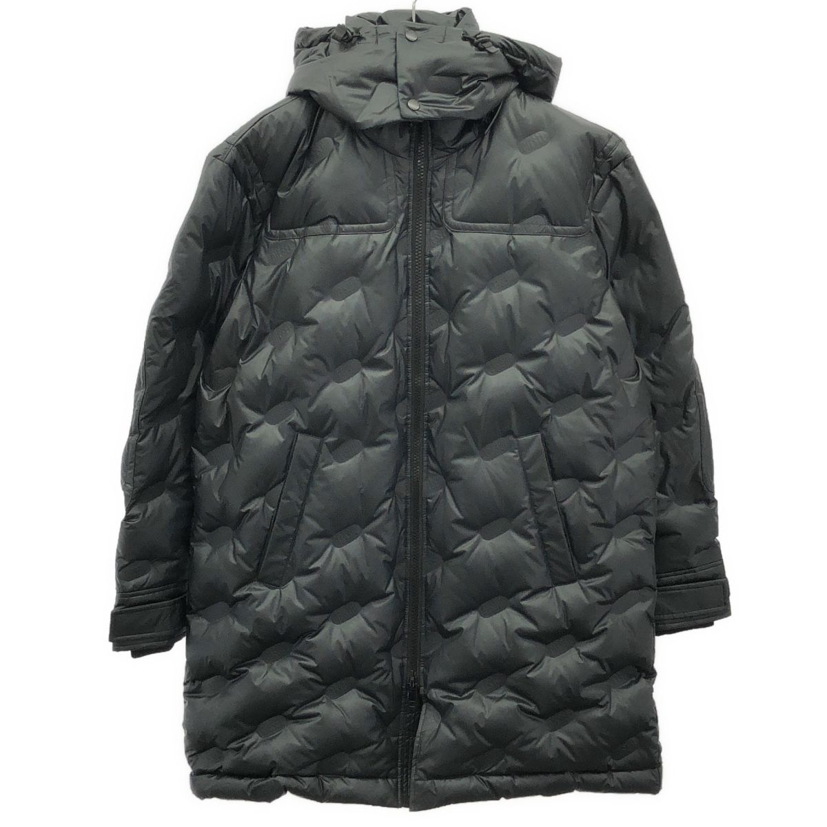 L*☆様 DIESELディーゼル　ロングダウンコート　黒 DIESEL ディーゼル ロゴエンボスダウンコート A01548 W-RUSSELL-LONG