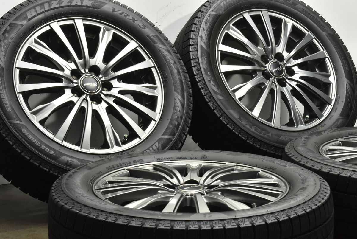 シビラ 16 in 6 J 40 PCD 100 ブリヂストン ブリザック VRX 3 205 55 R レクサス CT BRZ インプレッサ カローラツーリング スポーツ