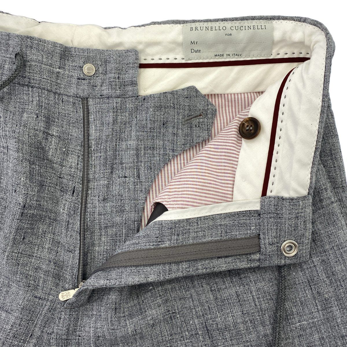 BRUNELLO CUCINELLI ブルネロクチネリ スラックス 46 BRUNELLO CUCINELLI ブルネロクチネリ リネンイージースラックスパンツ