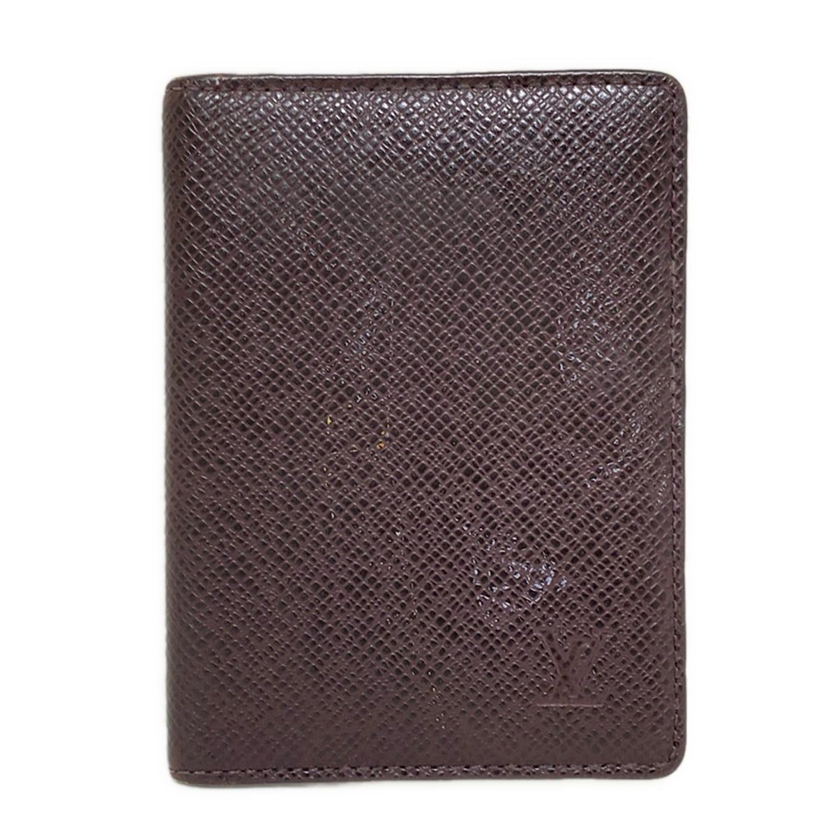 LOUIS VUITTON ルイヴィトン パスケース タイガ ポルト2カルトヴェルティカル M 30496 アカジュー レザー