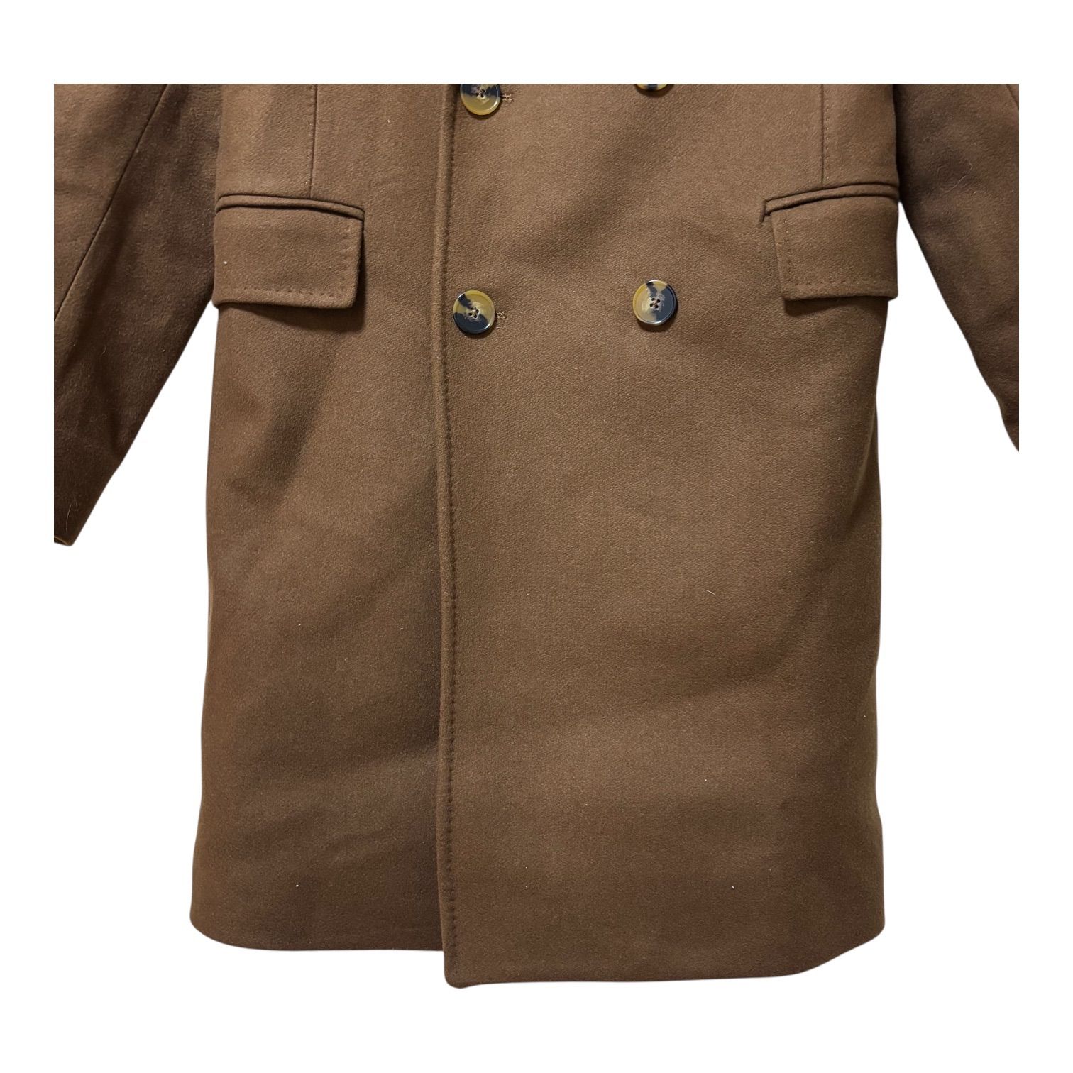 ZM1695 ZARA ザラ チェスターコート ダブルブレストブラウン メンズ S