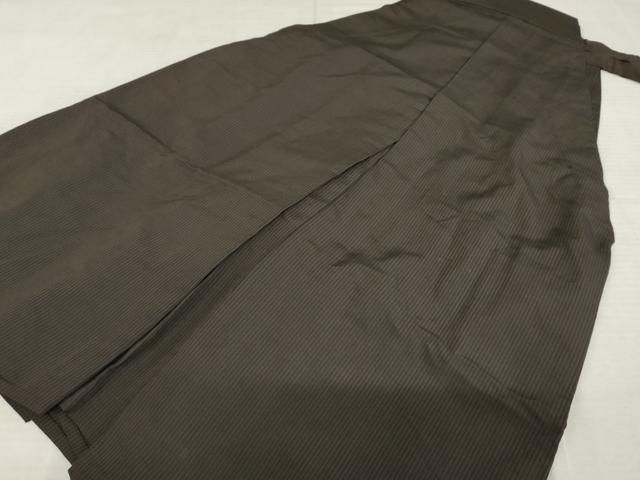 平和屋着物 男性 馬乗り袴 縞 正絹 cs