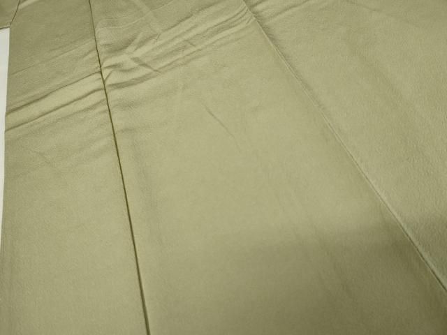 平和屋着物 染師 故 山代谷隆 色無地 宇治茶の葉染 鶸茶色 三越扱い 反