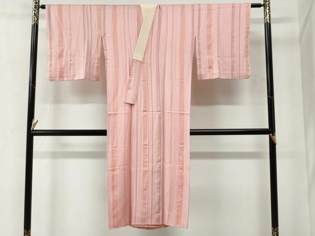 平和屋着物 長襦袢 無双仕立て 縞 正絹 yc