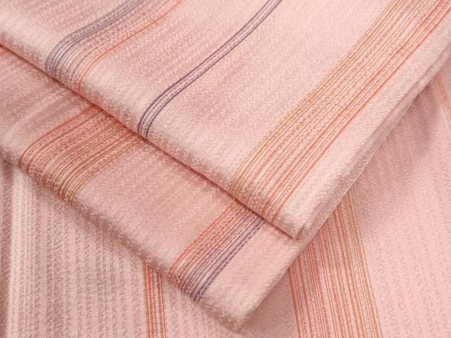 平和屋着物 長襦袢 無双仕立て 縞 正絹 yc