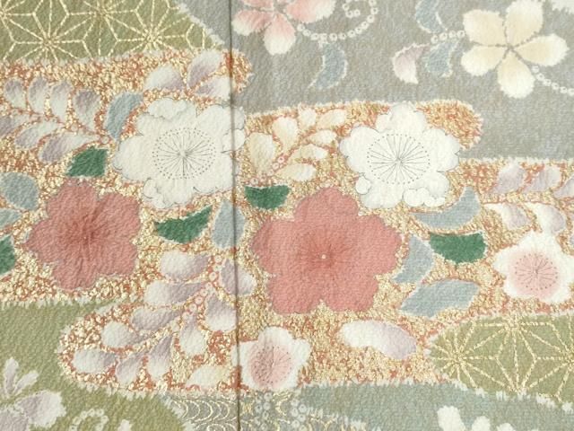  平和屋着物 訪問着 辻が花 暈し染め 金彩 正絹 yc 訪問着 付け下げ 着物