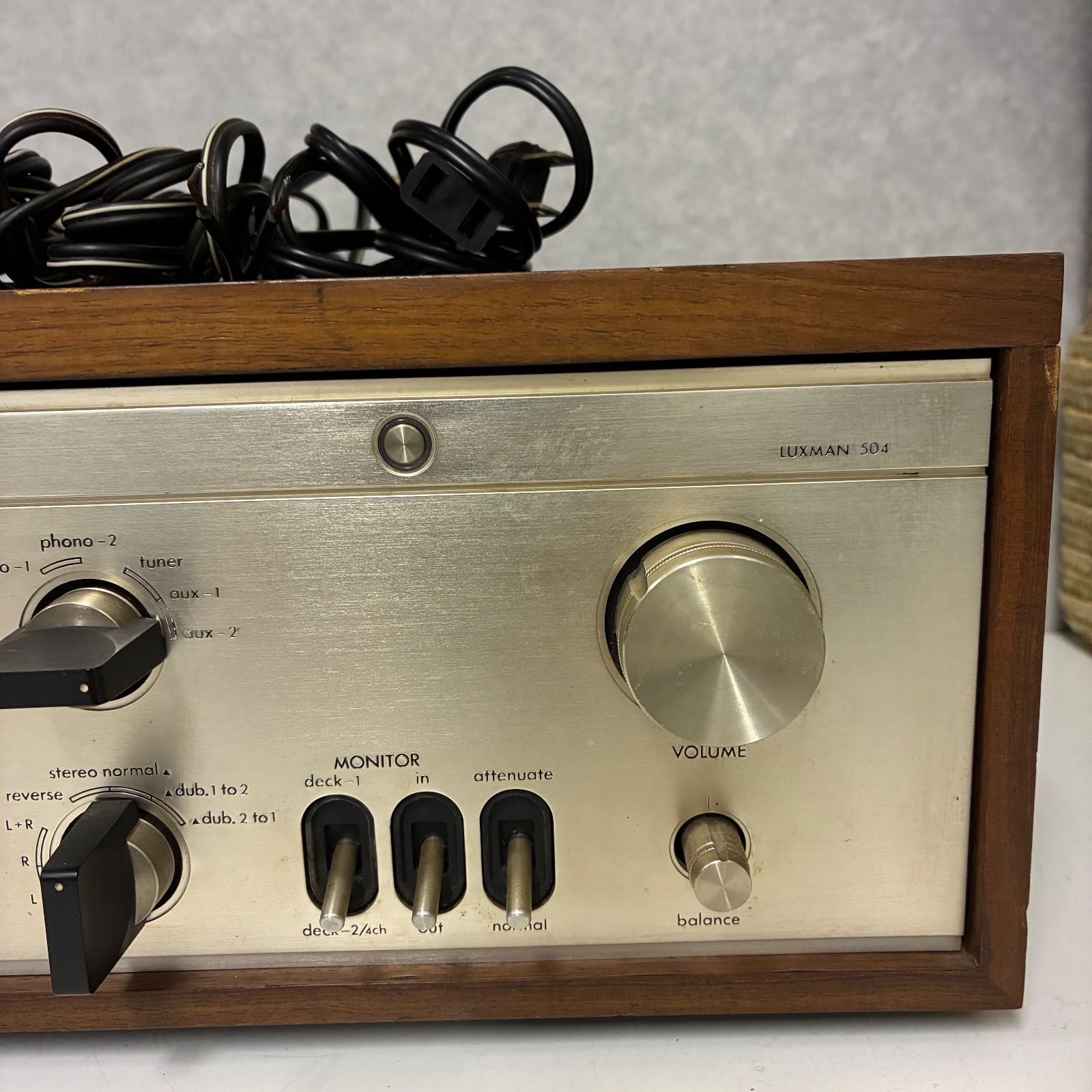 通電のみジャンク】LUXMAN プリメインアンプ L-504 - メルカリ