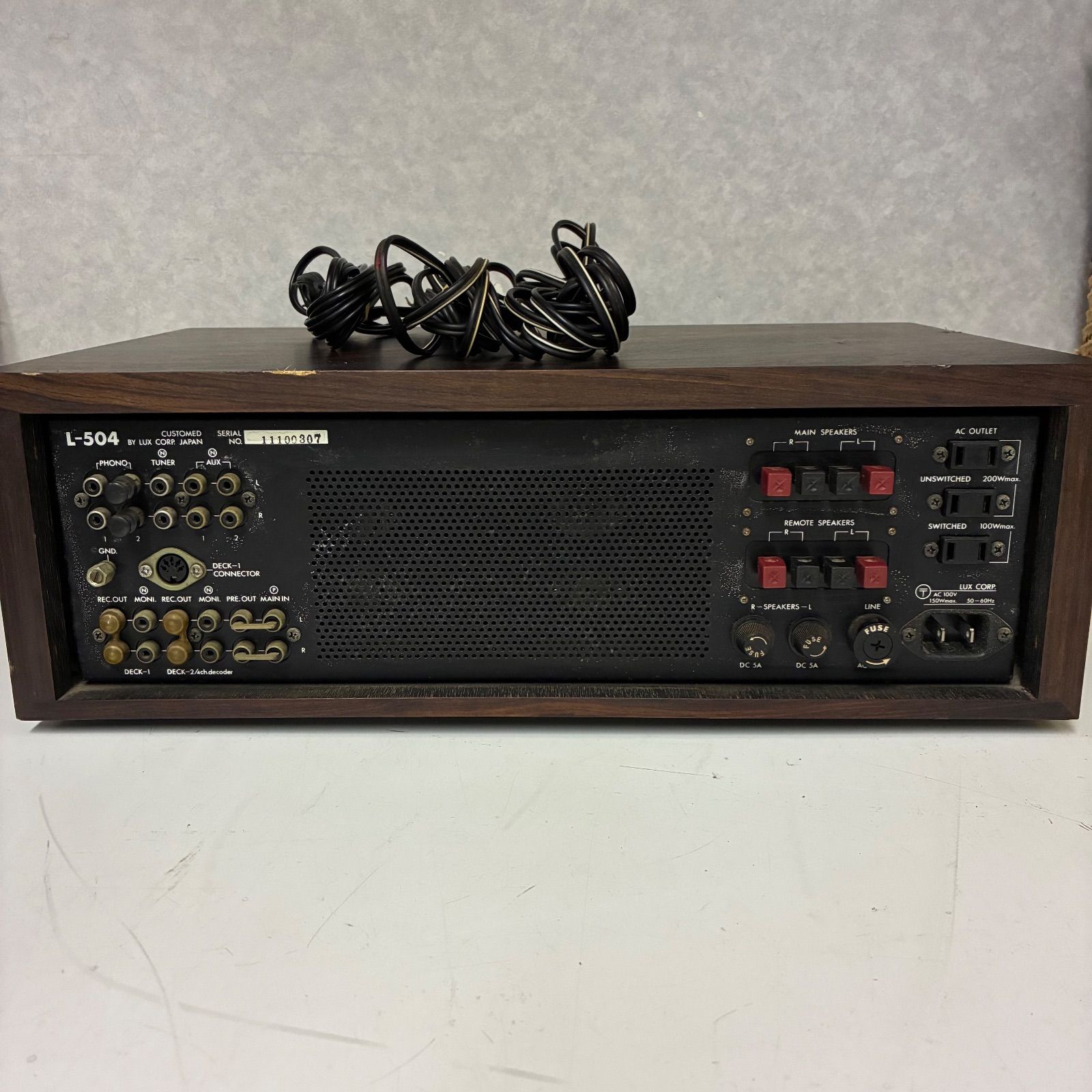 luxman L-504 プリメインアンプ LUXMAN L-504プリメインアンプ