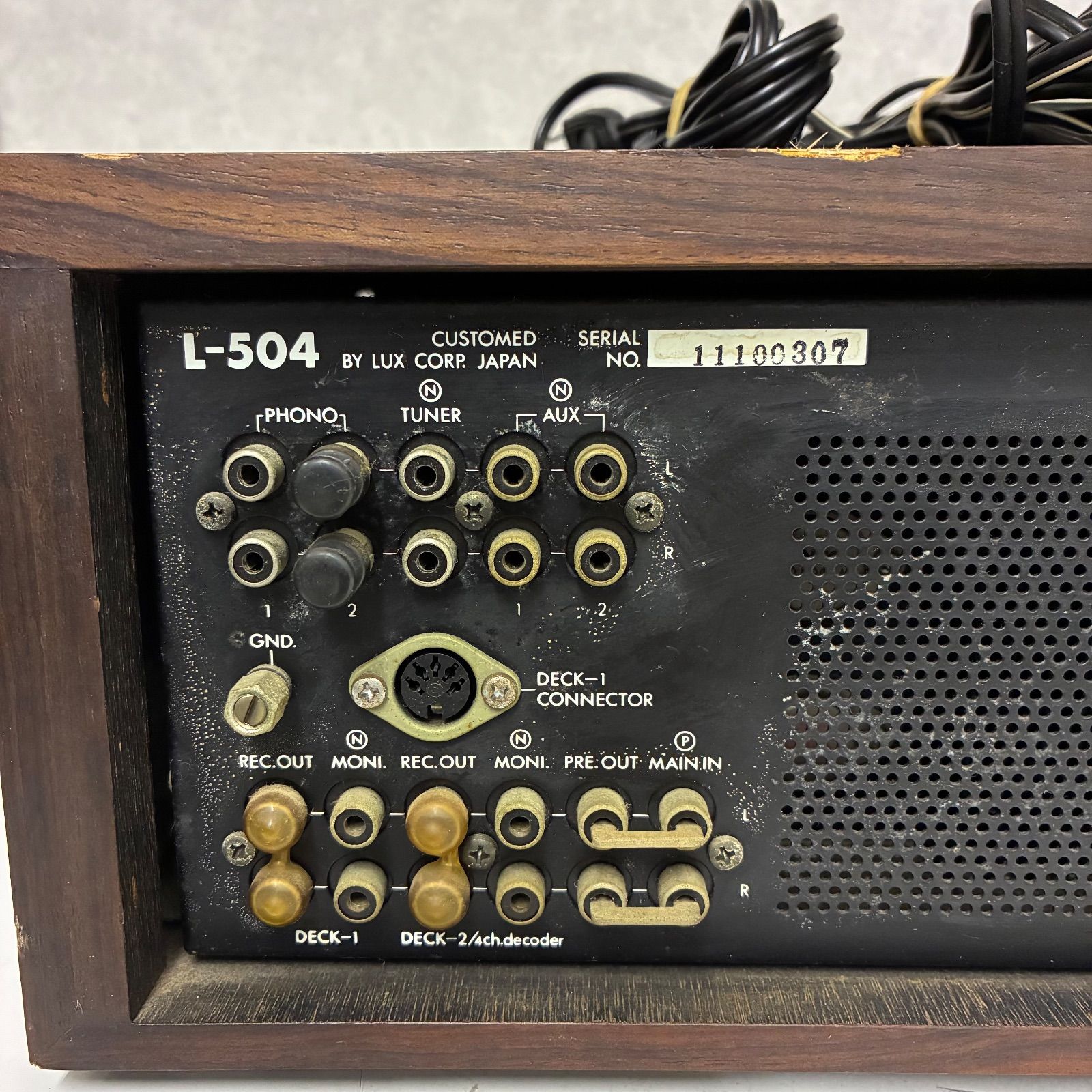 通電のみジャンク】LUXMAN プリメインアンプ L-504 - メルカリ