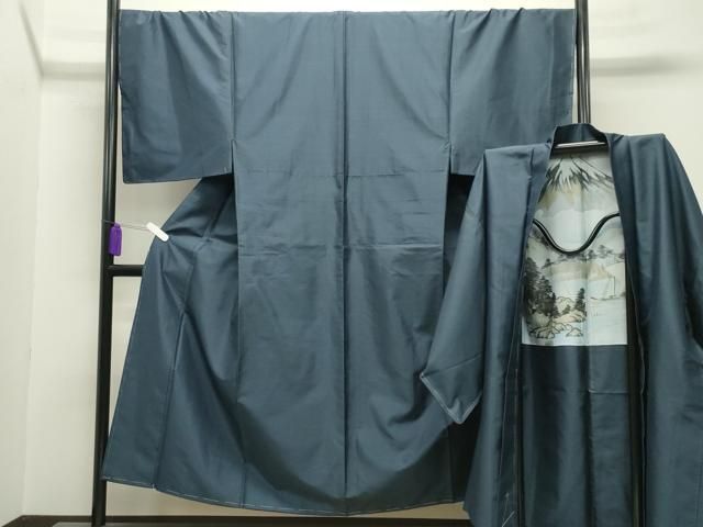 平和屋着物 男性 本場大島紬 アンサンブル 80亀甲 総詰め 正絹 gh