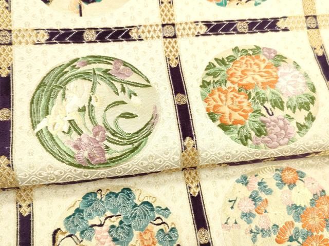  平和屋着物 六通柄袋帯 唐織 本願寺天井絵 金糸 正絹 cm 袋帯 帯