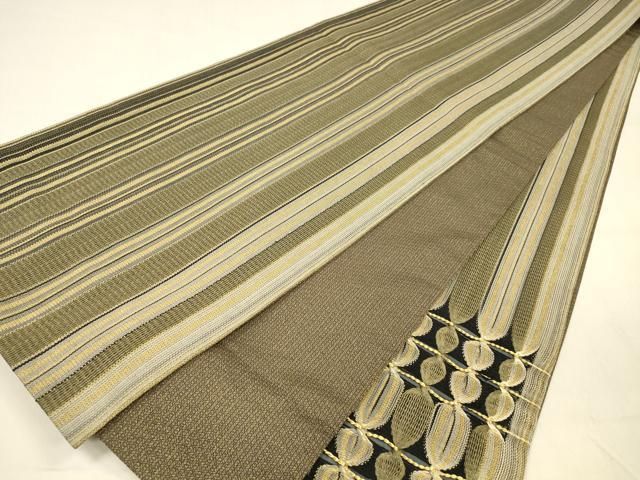 平和屋着物○ひなや工房 くむ・あむ・おる 伊豆蔵明彦 唐組 太鼓柄袋帯