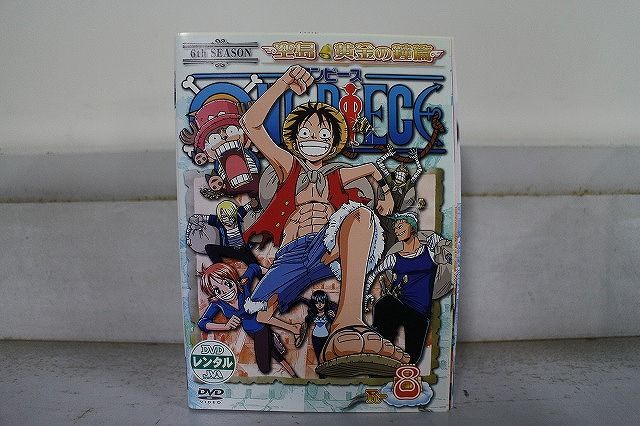 DVD ONE PIECE ワンピース 6th 空島 黄金の鐘篇 全8巻 ※ケース無し発送