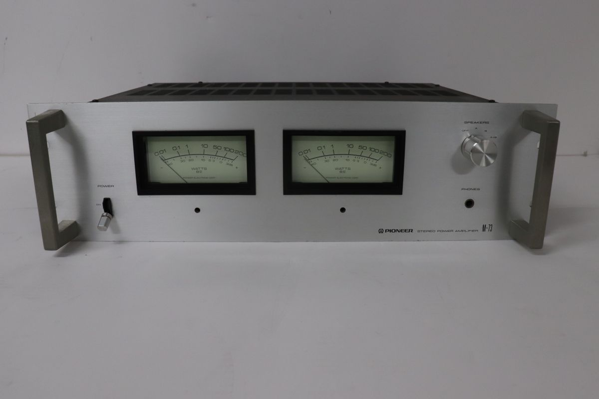 Pioneer パイオニア M-73 Stereo Power Amplifier ステレオパワ アンプ 15200