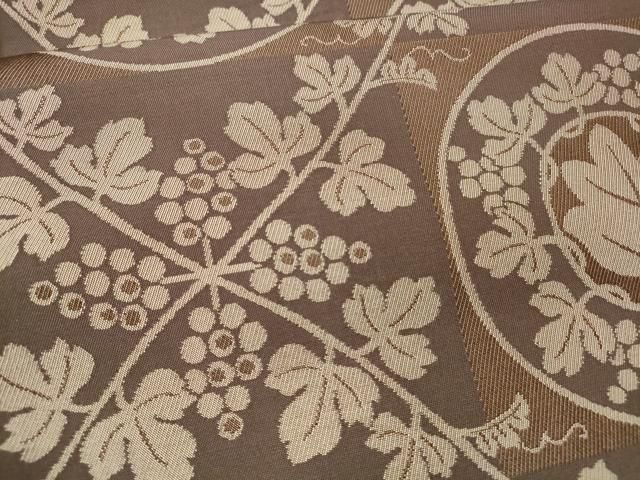  平和屋着物 六通柄 本袋帯 葡萄蔦の葉文 正絹 cm 袋帯 帯