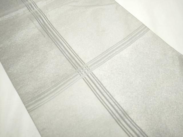 平和屋着物 織楽浅野 全通柄袋帯 格子柄 正絹 hy