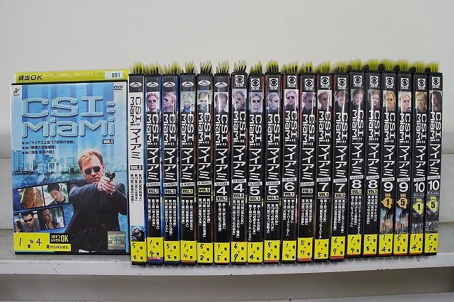 DVD CSI:マイアミ シーズン1～ファイナル 全80巻 ※ケース無し発送