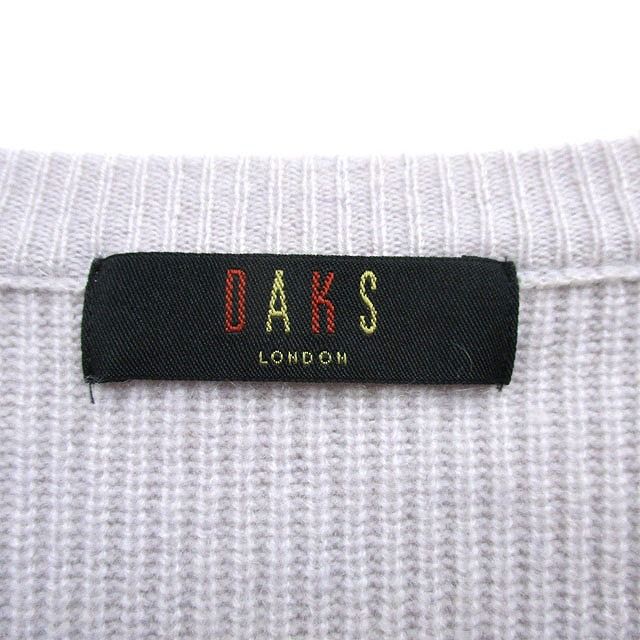 ダックス DAKS ニット セーター 長袖 カシミヤ L グレー 灰 /KT20