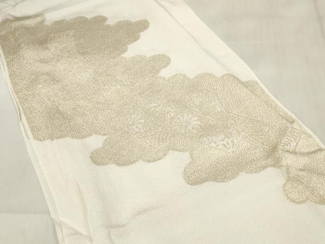  平和屋着物 和装小物 帯締め 帯揚げセット 礼装用 短冊花文 金糸 亀房付き zzz 帯締め 帯留め 帯飾り