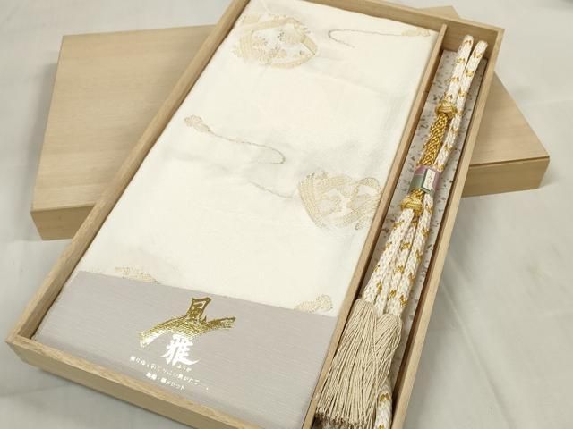 平和屋着物 和装小物 帯締め 帯揚げセット 礼装用 風雅 手毬花文 組紐 あわじ玉 金糸 zzz