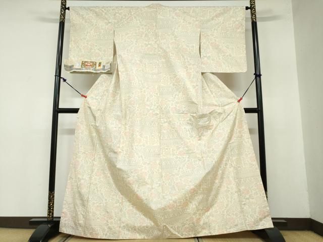 白大島紬　着物　美品 kimono-hojo_a1114-9