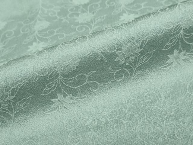 更紗花唐草地紋 薄青色