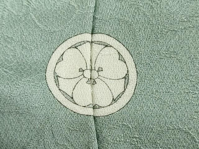 上質な色無地 更紗花唐草地紋