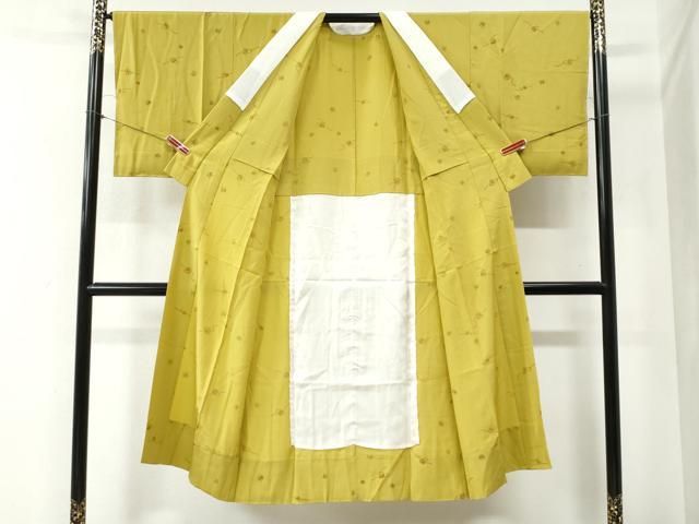 平和屋着物○長襦袢 無双仕立て 作家物 牡丹 草木染 暈し染め 正絹 逸品