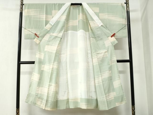 平和屋着物○長襦袢 無双仕立て 霞文 暈し染め 正絹 逸品 CABA6385yc