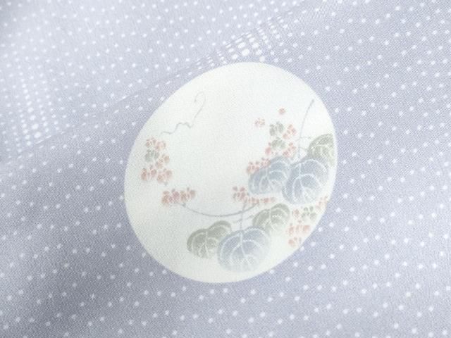  平和屋着物 長襦袢 無双仕立て 草花丸文 半衿刺繍 正絹 yc 長襦袢 長襦袢 半襦袢